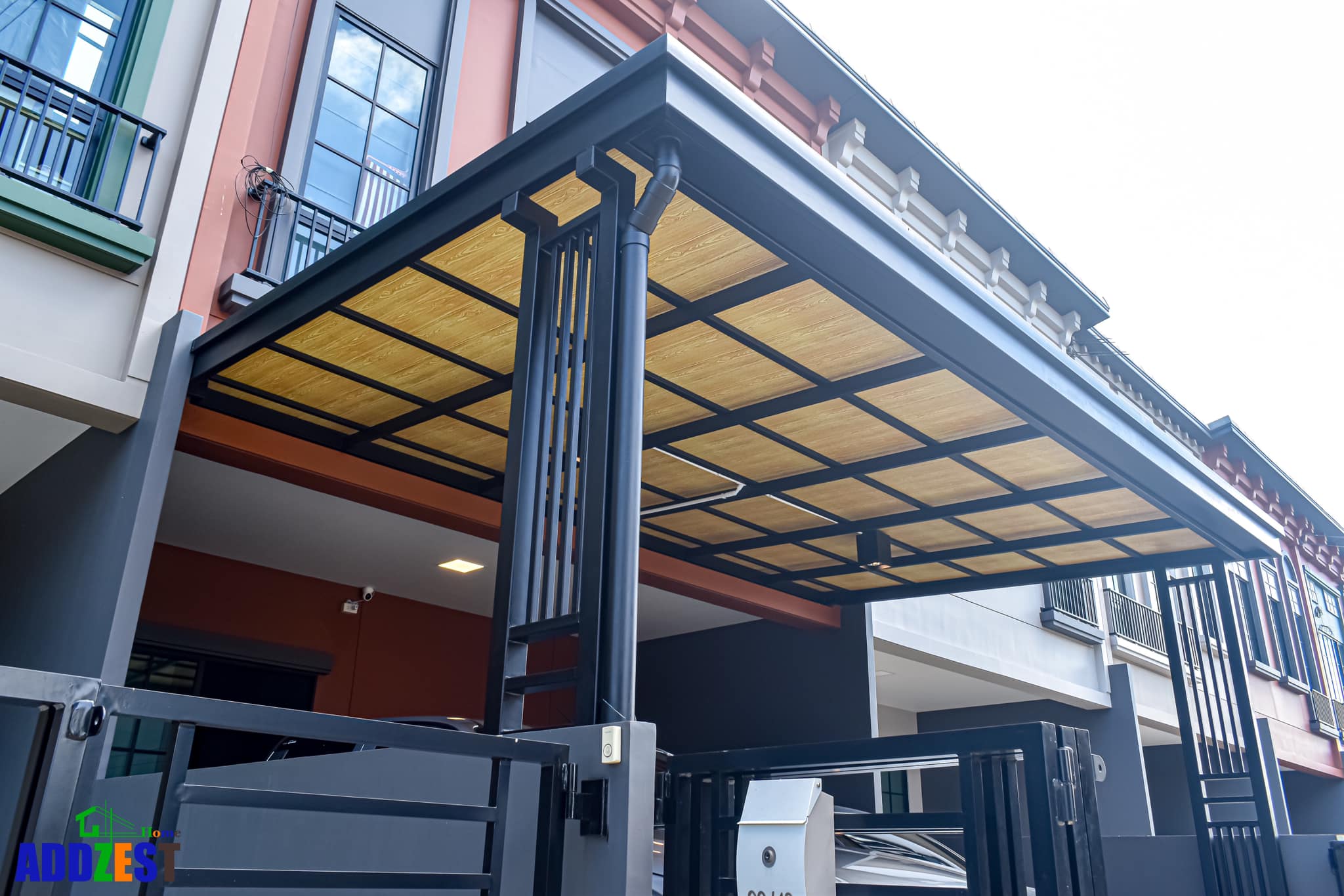 โรงจอดรถแบบตั้งเสา